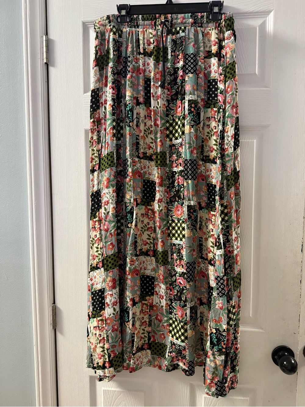 🆕 Ninexis Patchwork Maxi Skirt Size 1X